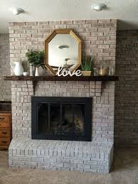 Video tutorial on how to whitewash a brick fireplace and give it that distressed finish; Pin On Fireplace