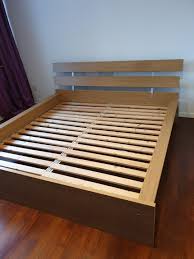 Ikea malm bed frames (bed): Ikea Hopen King Size Bed Frame Furniture Beds Mattresses On Carousell