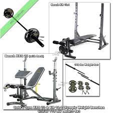 Details About Gold Gym Weight Bench Xr 10 1 Xrs 20 Olympic Fid Press Lifting Or 110lb Weights