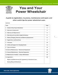 Health workforce queensland is an nfp agency whose purpose is to create sustainable health workforce solutions that meet the needs of remote health workforce queensland delivers several professional development workshops throughout the year, which are specifically targeted to remote. You And Your Power Wheelchair Manualzz
