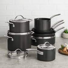 4 qt saucepan and cover. Kirkland Signature 12 Piece Hard Anodized Cookware Set Costco
