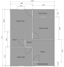 Kumpulan desain rumah minimalis elegan dan modern. Gambar Denah Pondasi Rumah Ukuran 6x9 Rumahmen