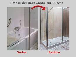 Vorteilhaft ist hier, dass die kosten genau vorausgesagt werden können und keine ungeplanten arbeitskosten anfallen. Aus Ihrer Alten Badewanne Wird Ein Geraumiges Duschvergnugen Wannenwechsel Rohe Des Webseite