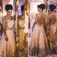 Indian Bride Bridal Hair Indian Gown Bridal Makeup Reception Makeup Gold Gown Indian Wedding Gowns Indian Gowns Reception Gown