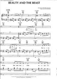 Beauty And The Beast Free Sheet Music By Celine Dion Pianoshelf