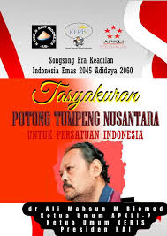 Perkokoh Persatuan Indonesia, dr Ali Mahsun ATMO: Himbau Potong Tumpeng  Nusantara – Fajar Banten