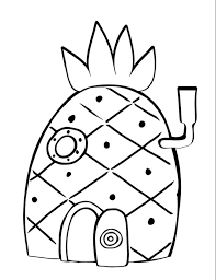 Spongebob S House Coloring Pages Spongebob Drawings Easy Cartoon Drawings Spongebob Coloring