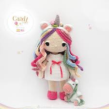 Ver más ideas sobre muñecas, muñeca amigurumi, muñecos de ganchillo. Amigurumi Pattern Premium Unicorn Doll Candy Mint Tarturumies
