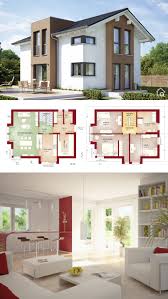 Fertighaus Modern Mit Satteldach Zwerchgiebel Erker Bauen Haus Grundriss Ideen Einfami In 2020 Haus Grundriss Architektur Innenarchitektur Grundriss Einfamilienhaus