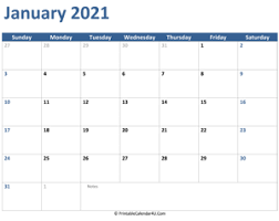 People love using the calendar to manage their work. Editable January 2021 Calendar
