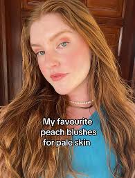 Peach Blush for Fair Skin