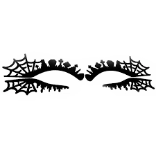 eye stickers spider web hollow out