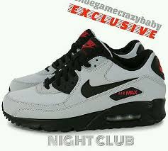 Nike Air Max 90 Essential Wolf Grey Black University Red Night Club Size11 5 Nike Air Max Mens Nike Air Max Retro Sneakers