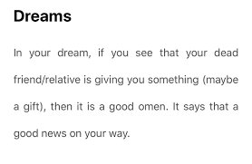 Handling one to four coins in a dream is a lucky number. What Does It Mean To Dream Of A Dead Relative Giving You Money Quora