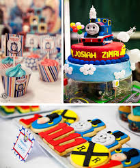 This was such a fun train themed birthday party! Kara S Party Ideas Thomas The Train Birthday Party Planning Ideas Supplies Idea Cake