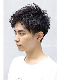 navy アップバング ソフトツイストパーマ l019003049 ネイビー navy のヘアカタログ ホットペッパービューティー ツイストパーマ メンズ ヘア パーマ メンズヘアカット