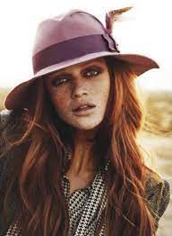 Purple Hat Red Hair Redheads Red Hair Beautiful Redhead