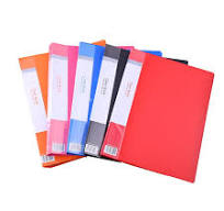 Display Book A4 Size 10 20 30 40 60 Pockets PP Clear Book File Transparent  Colored Plastic Folder
