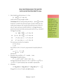 Video #sukubanyakpolinomialsbmptnumugm ini membahas suku banyak dengan tipe soal sbmptn, um ugm, maupun simak ui #sbmptnumugm2019. Pdf 2014 Soal Sbmptn Tkd Saintek Matematika Ipa Pembahasan Pdf Supriyanto Praptoutomo Academia Edu