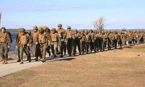 on the front lines of rising seas marine corps base camp