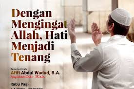Maha besar, allahu akbar allah maha besar ade di dalam hati kite. Kajian Muslimah Dengan Mengingat Allah Hati Menjadi Tenang Radio Muslim Jogja