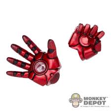 Attaching the fingers and the glove. Monkey Depot Hands Hot Toys Iron Man Mark Ix Hand Set