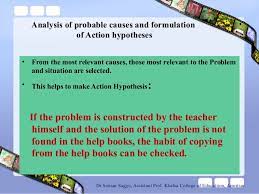It might ask what, or why, something is happening. Action Research Related To Classroom Problems