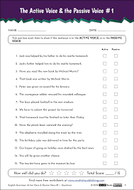 In the passive voice, the subject receives the action. Active Passive English Worksheet 01 Stp Books