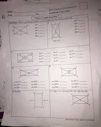 Complete answer key for worksheet 2 (algebra i honors). Solved Unit 7 Polygons Quadrilaterals Name Id Homewor Chegg Com