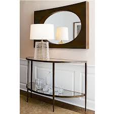 Clairemont Demilune Console Table In Side Coffee Tables Crate And Barrel 699 50 Wx17 Dx30 H Entry Console Table Console Table Home Decor