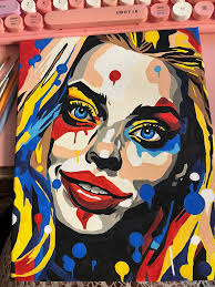 Last but not least…pop art Harley Quinn!!! Last Fabaic jam 😭 Me and  Stetson had so much fun body painting again! ❤️ #elisagriffithcreativeartist