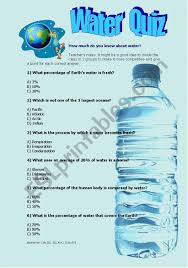 At what temperature does water freeze? Water Quiz Esl Worksheet By Dianasuzuki