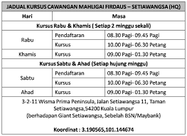 Kursus kahwin shah alam merupakan diantara kawasan untuk kursus yang paling popular. Kursus Kahwin Setiawangsa