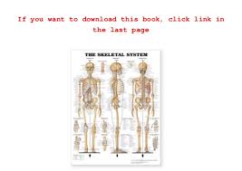 Read The Skeletal System Giant Chart Pdf Free Download