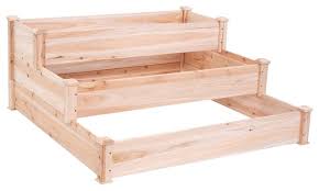 Use them to flank your exterior entryway or put the finishes touches on your outdoor patio. Modern 3 Tier Elevated Wooden Vegetable Garden Bed Rustic Outdoor Pots And Planters By Imtinanz Llc Houzz