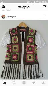 Knitted Women S Vest Cardigan Sweater Knit Knitting Crochet Knitted Women Vest Cardigan Sweater Orgu Triko Buyukanne Kareleri