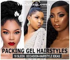 Gel like matrix with all three fiber types; 18 Cute Packing Gel Ponytail Hairstyles For Occasions Photos Naijaglamwedding