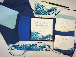 Watercolor Japanese Style Wedding Invitation Monogram Wedding Invitations Wedding Invitations Clear Wedding Invitations