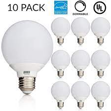 And you probably wouldn't want daylight over the. 10 Pack Ul Energy Star Listed 6w Dimmable G25 Led Bulb 40w Vanity Light