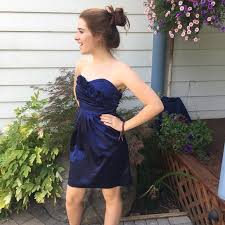 When you need a stunning dress for a wedding or other special occasion, keep things simple and elegant with a long evening gown. Macy S Dresses Short Dark Blue Strapless Formal Dress Poshmark