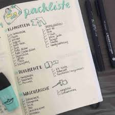 Es wurden handtücher gewechselt, die bettwäsche wurde erneuert. Reiseplanung Und Reisenotizen Im Bullet Journal Katharina Bluhm