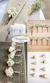 Wedding Flowers 40 Ideas To Use Baby S Breath Elegantweddinginvites Com Blog Rustikale Hochzeitsideen Anstecker Hochzeit Blumenschmuck Hochzeit