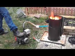 engine running on wood gas from home