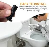 Toilet Seat Screws Fittings, 4 Pack Universal Toilet Lid Seat Hinges Bolts  Toilet Seat Fittings ,Screw Fixings Fix WC Blind Hole Fittings for Toilets  ...
