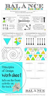 I Use My Principles Of Design Worksheets In My Introduction To Art Class Every Year This Printable Wor Balance Art Principles Of Design Art Lessons Elementary