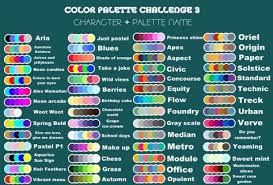 Rules We Will Back To The First Color Palette Challenge Why Cuz You Can Request One Time Per Week Again Every M Color Palette Challenge Palette Art Color