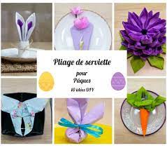 Pliage de serviettes facile en lapin de pâques tutoriel. Pliage De Serviette Pour Paques En 10 Idees Diy Faciles