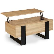 Rondes, carrées, en bois, en verre ou en métal, créez un intérieur • tables basses rondes • matière : Table Basse Plateau Relevable Phoenix Bois Et Noir