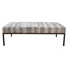 Whether used as an ottoman or coffee table, this tufted cocktail ottoman is an upgrade for any space. Custom Made Iron Upholstered Cocktail Table Bench Ottoman At 1stdibs