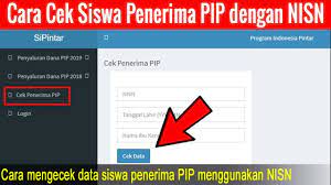 Peserta didik dapat melakukan cek kip secara online melalui cara berikut Cara Mengecek Siswa Penerima Pip Menggunakan Nisn Youtube